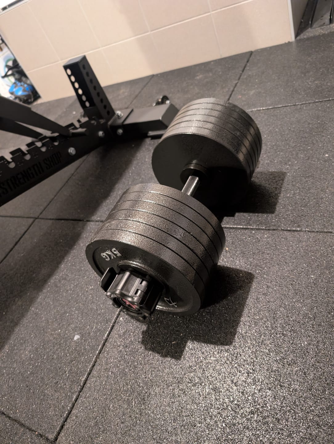 Customer photo review of Granuflex Rubber Flooring - Gym Tile - 50cm x 50cm x 15mm