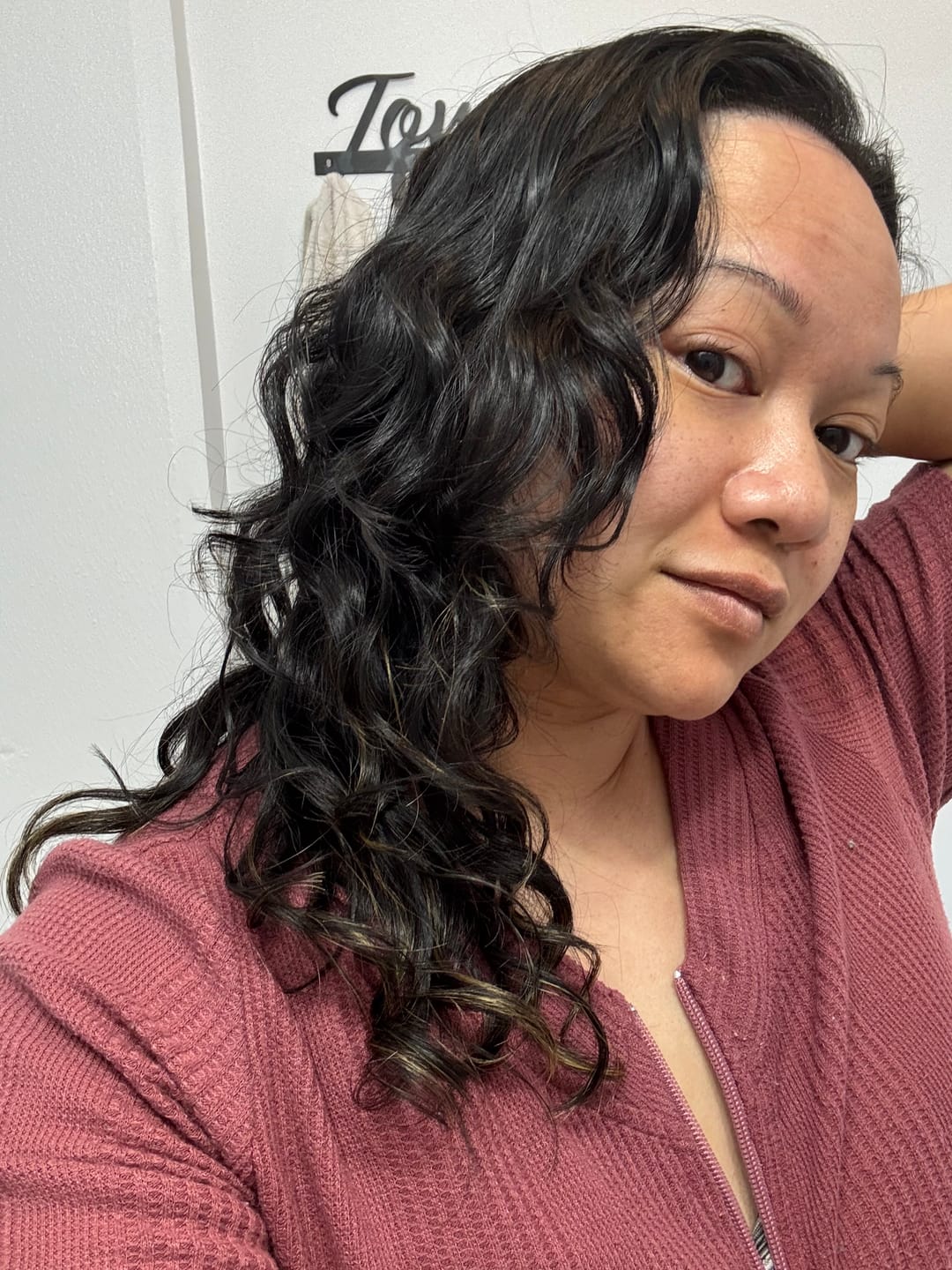 Customer photo review of BATANA SUNSPLASH Hair Growth Leave in conditioner, softener & Detangler Spray 8oz | 16oz