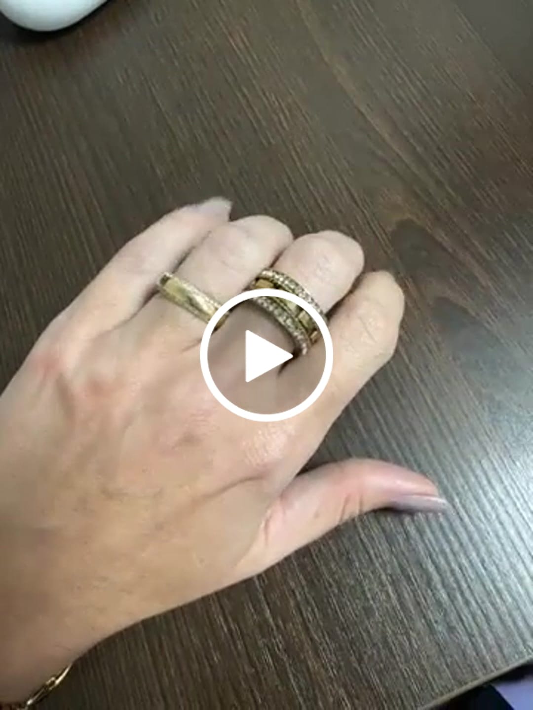 Customer video review of Anel Impulse Banhado em Ouro 18K