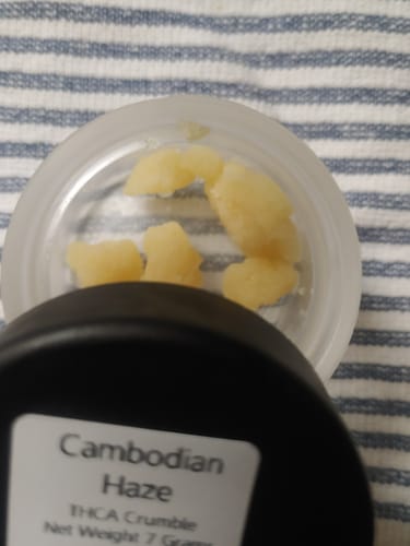 Customer photo review of Cambodian Haze | THCA Crumble