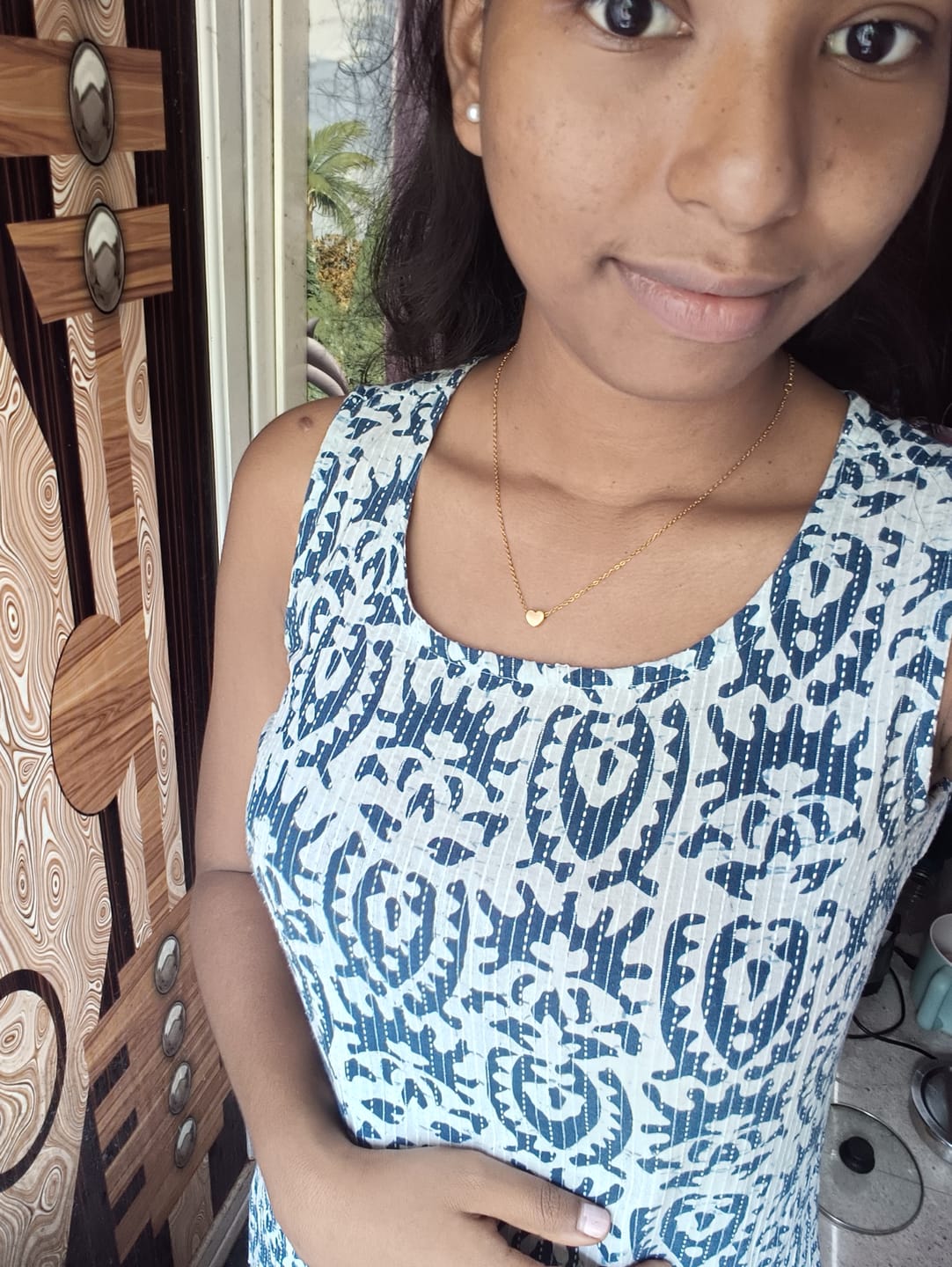 Customer photo review of Paris Heart Necklace