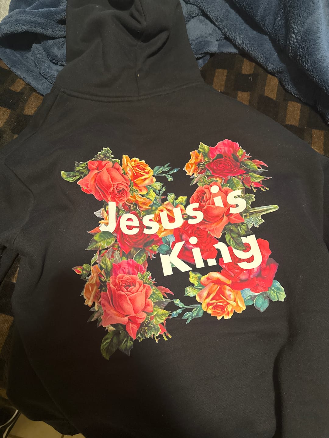 Customer photo review of Jesus Is King Hoodie
