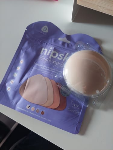 Customer photo review of Kit Básico x2 Cubre Pezones Adhesivos Nipskin®