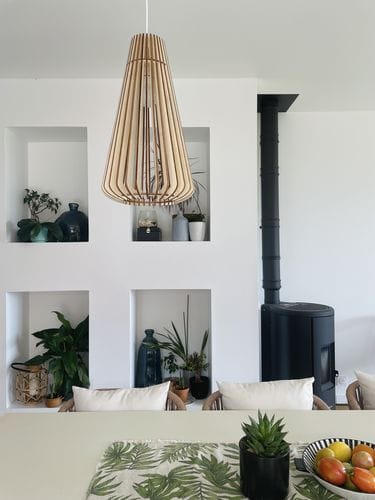 Customer photo review of Andromède teinté Chêne | Suspension