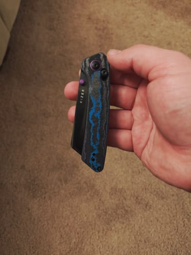 Customer photo review of Kizer Madrac Knife Damtanium Camo Carbon Elmax BLADE DISTRICT EXCLUSIVE
