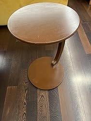 Customer photo review of C Shaped End Table,Round C Table, Snack Side Table, C Shaped End Table for Sofa and Bed Side, Round Side Tables Living Room & Bedroom