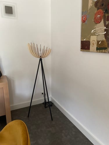 Customer photo review of Athéna teinté Chêne | Lampadaire
