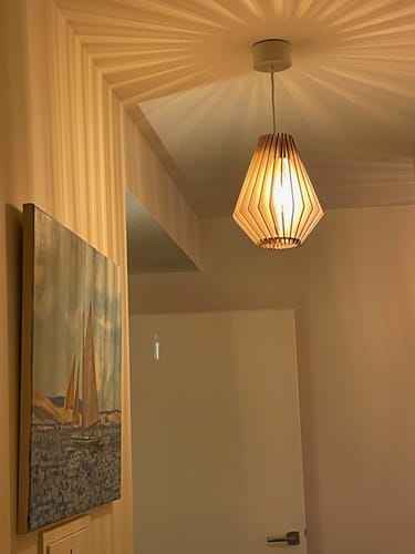 Customer photo review of Ambre teinté Chêne | Suspension