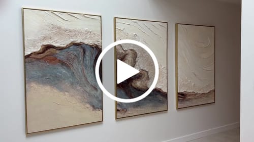 Customer review photo for Plaster Art Texture Painting #SG455