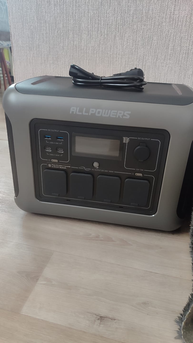 Customer photo review of ALLPOWERS R1500 LITE Portable Power Station 1600W 1056Wh