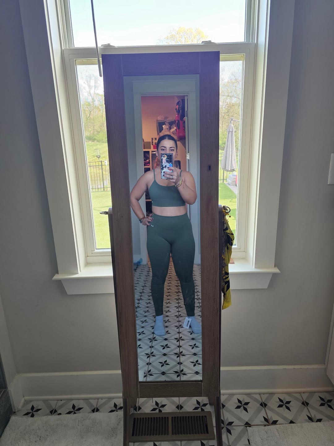 Customer photo review of Sculpt Leggings - Matcha