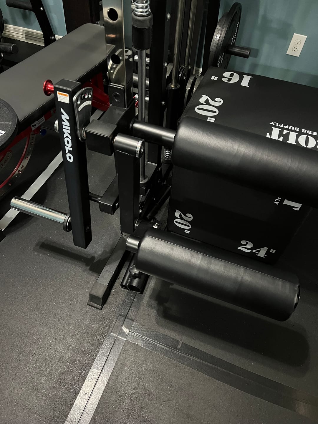 Customer photo review of Rack Mounted Leg Extension and Curl Attachment - 2"×2"
