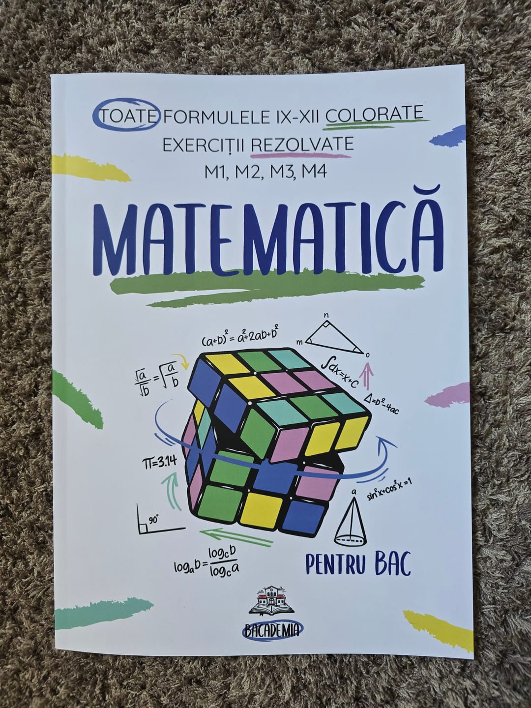 Customer photo review of Carte Matematică Bacalaureat (M1, M2, M3, M4) Bacademia