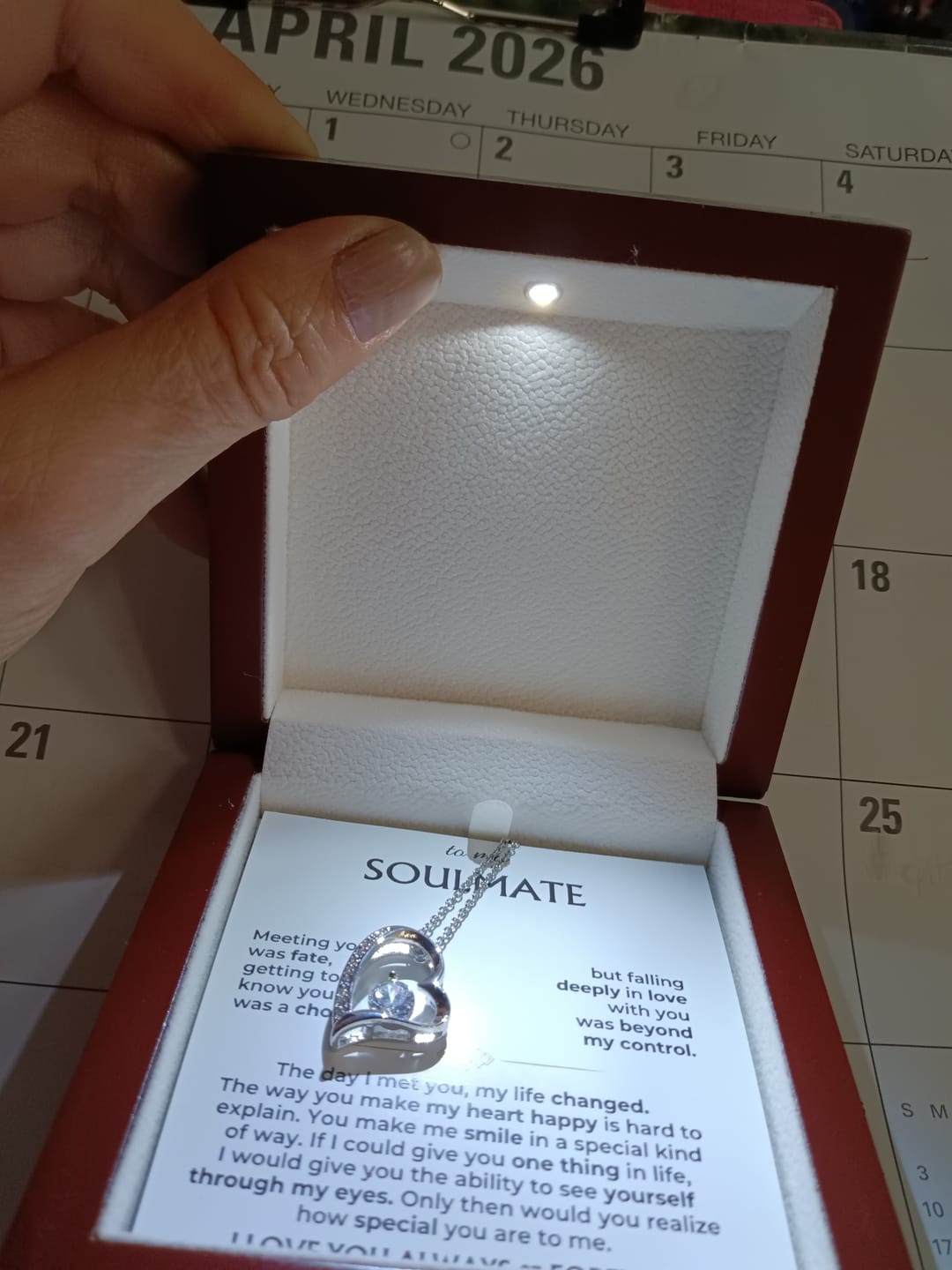 Customer photo review of To My Soulmate - Forever Love Gift Set - SS603