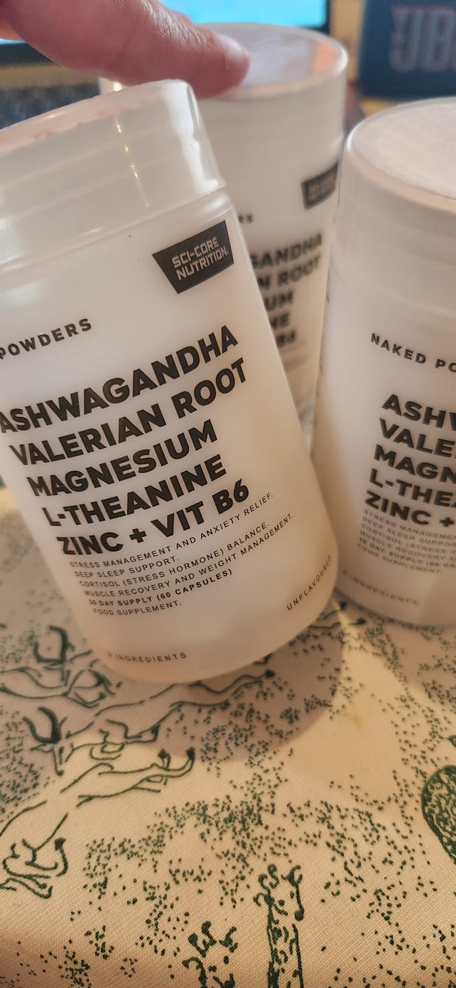 Customer photo review of Ashwagandha, Valerian Root, Magnesium, L-Theanine, Zinc, Vit B6 - 60 caps | 30 day supply
