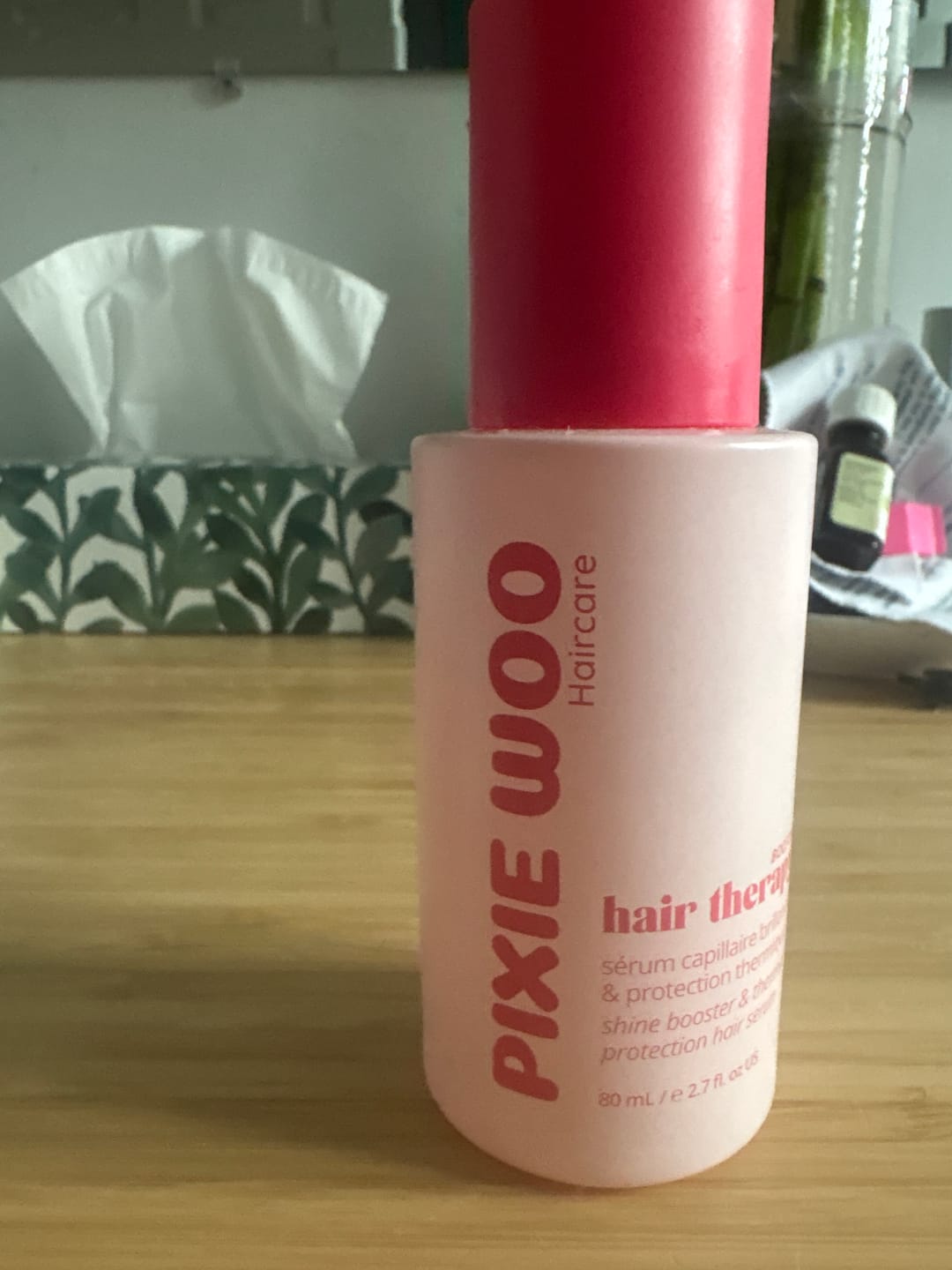 Customer photo review of Hair Booster : 3 in 1 Thermal protectant, shine and hydratation