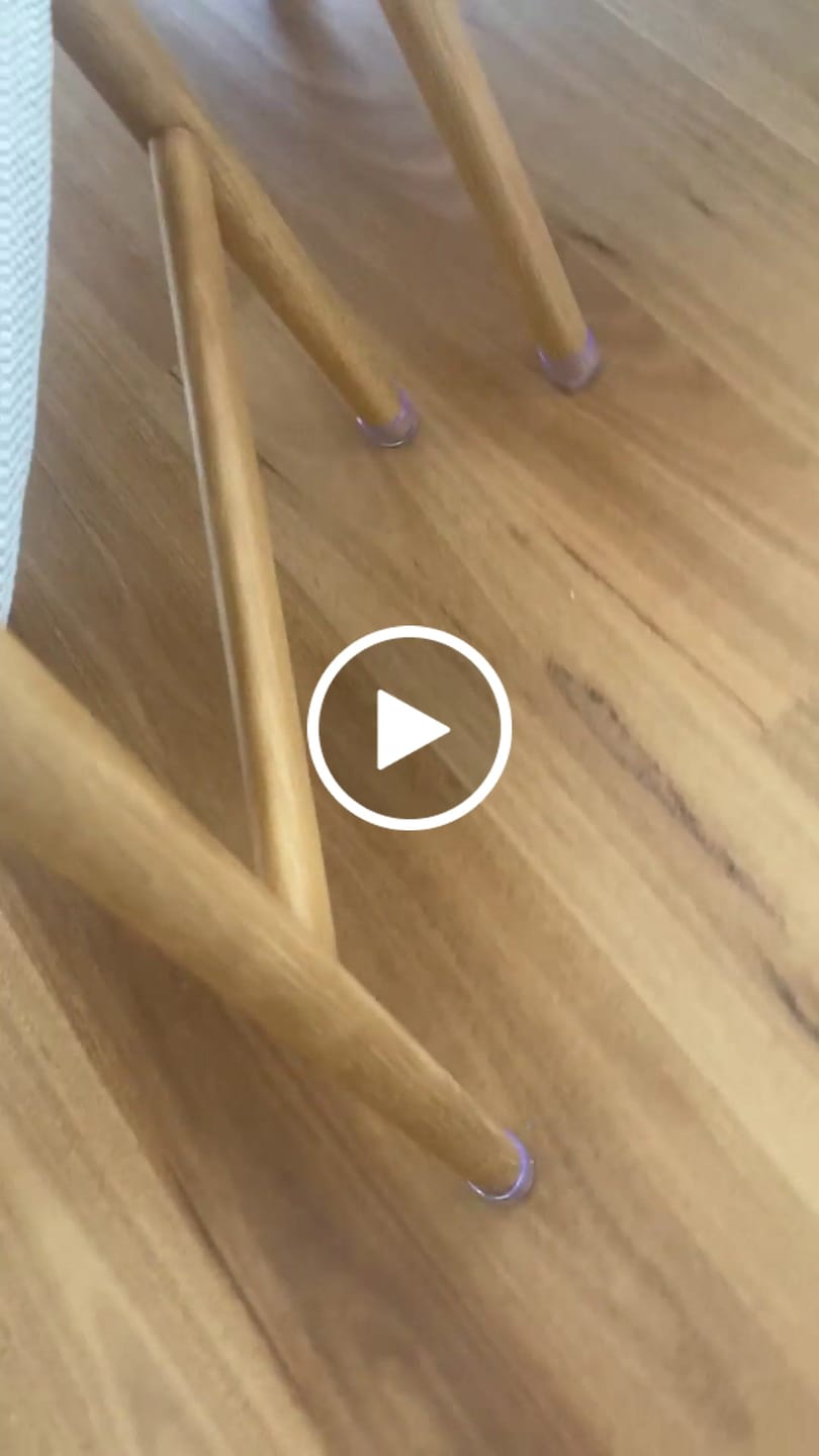 Customer video review of Round Felt Silicone Chair Leg Protectors | Extra-Durable Chair Floor Protectors