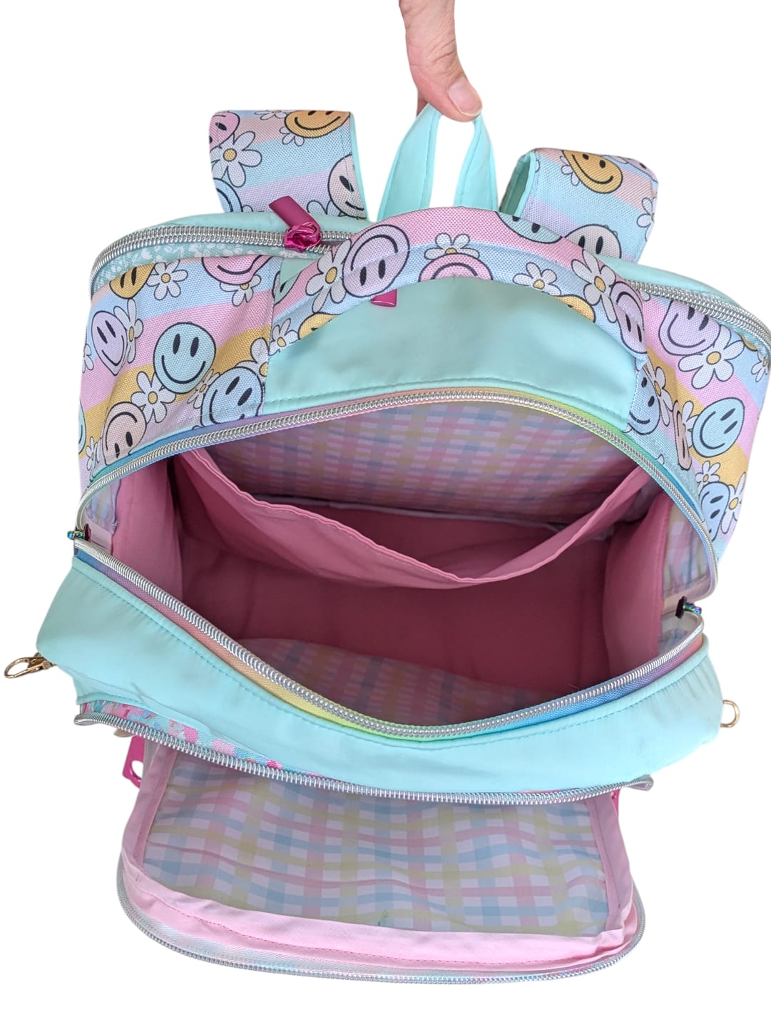 Customer photo review of Pastel Gingham - SilkyFlow Fabric