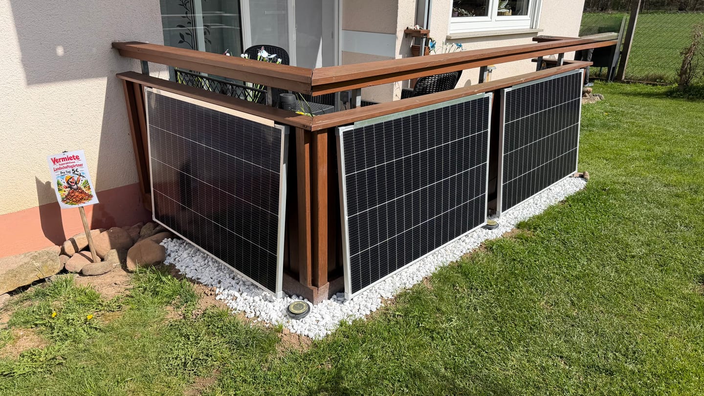 Customer photo review of Ray Lite Balkonkraftwerk 200W~1200W