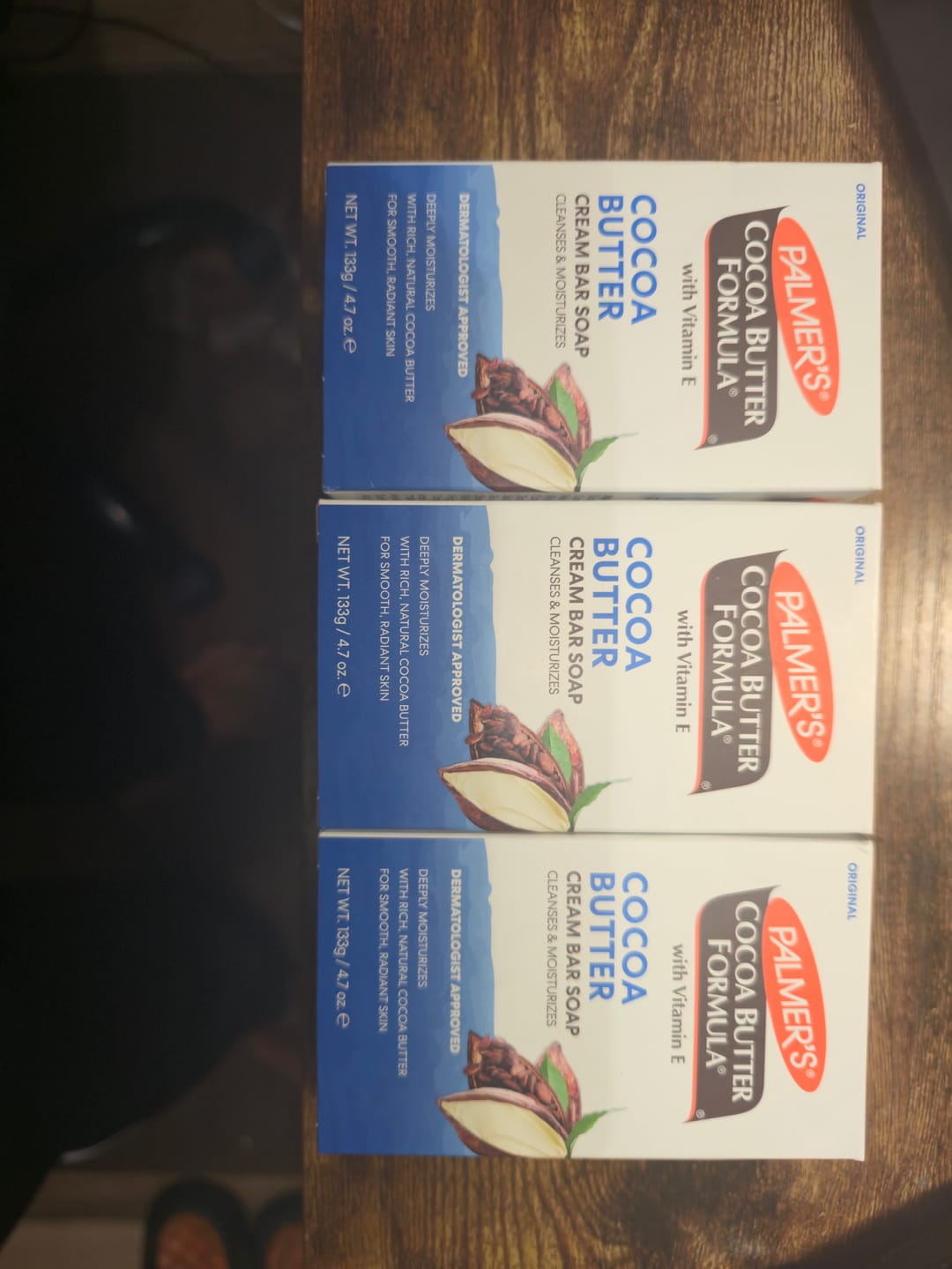 Customer photo review of Palmer's Natural Cocoa Butter Cream Soap 4.7oz