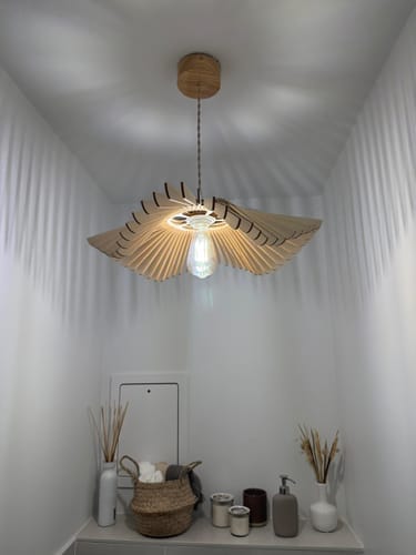 Customer photo review of Rose teinté Chêne | Plafonnier