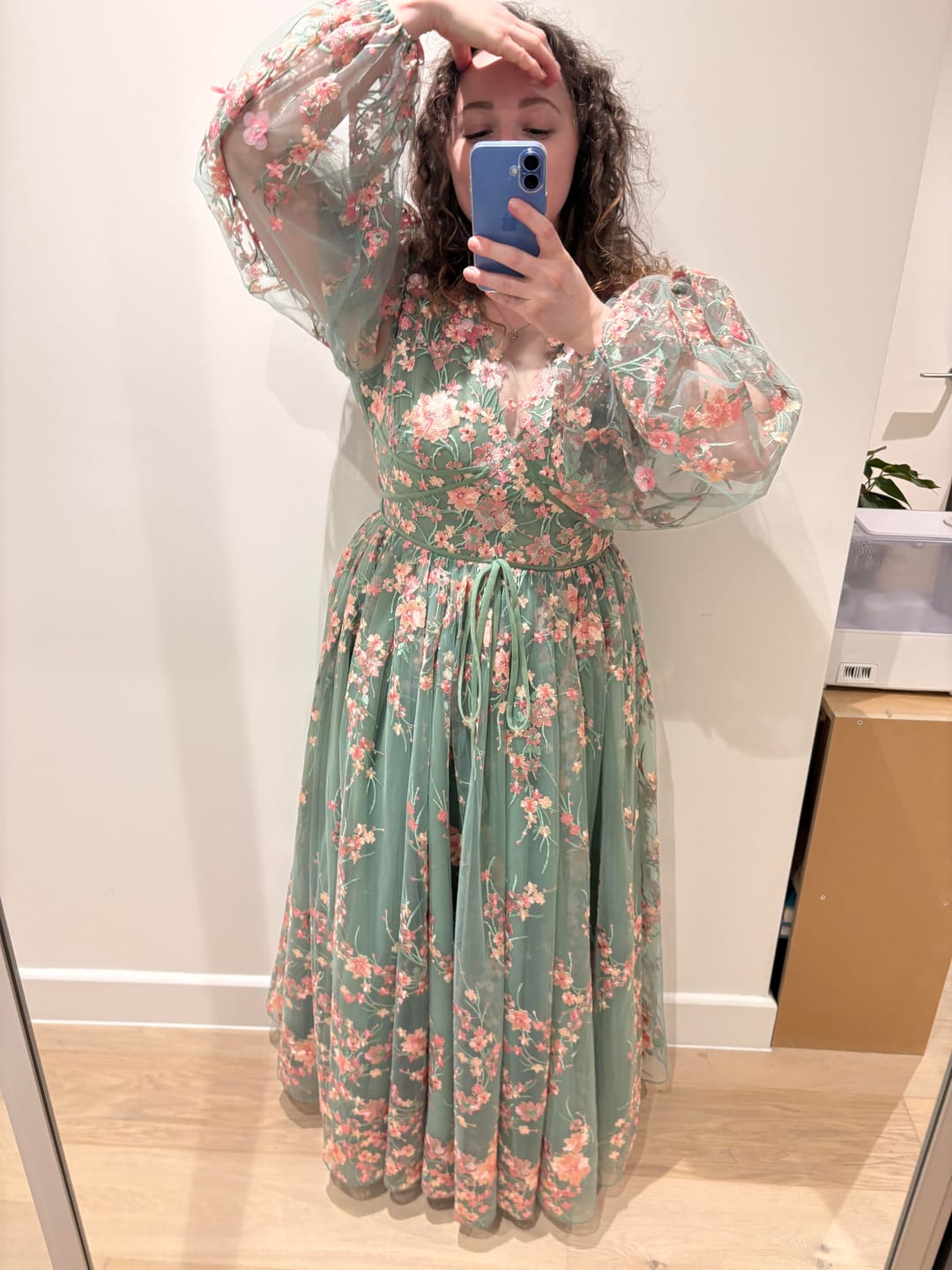 Customer photo review of Blushed Rose Bouquet Gown