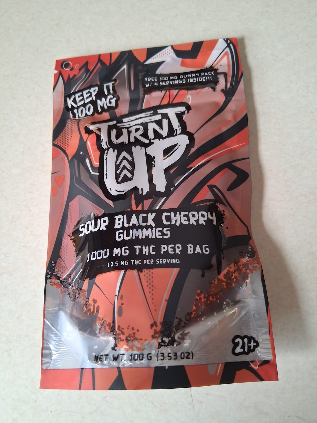 Customer photo review of Gummies - Sour Black Cherry 10pk