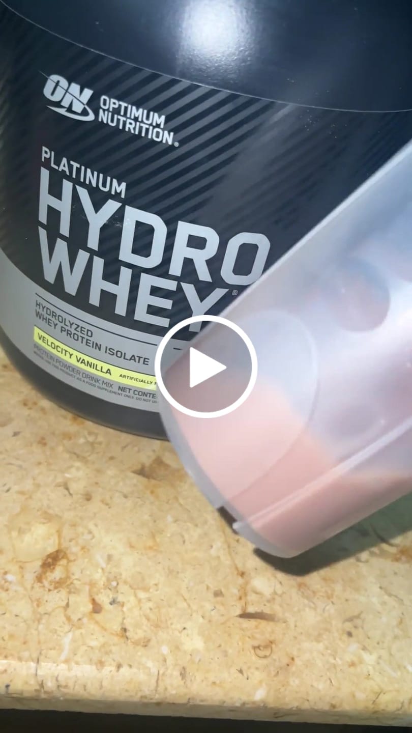 Customer video review of Optimum Nutrition Platinum Hydro Whey Protein Powder - Velocity Vanilla - 3.52 lb