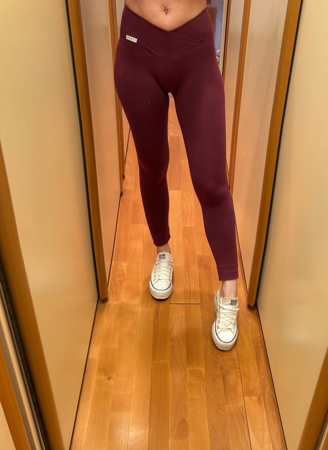 Customer photo review of Leggings Push Up Venere Merlot