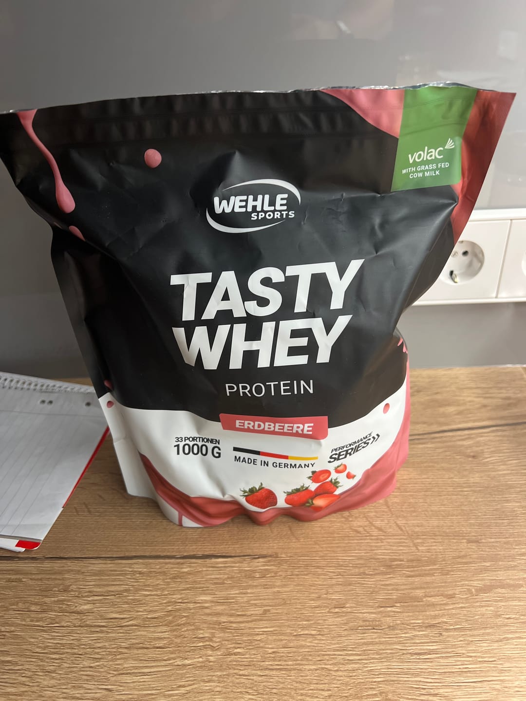 Customer photo review of Wehle Sports Tasty Whey Protein - 1000g