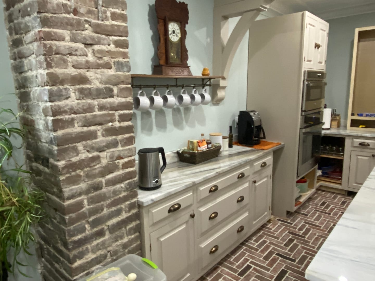 Customer photo review of Classic Aged Brass Cupboard Handles