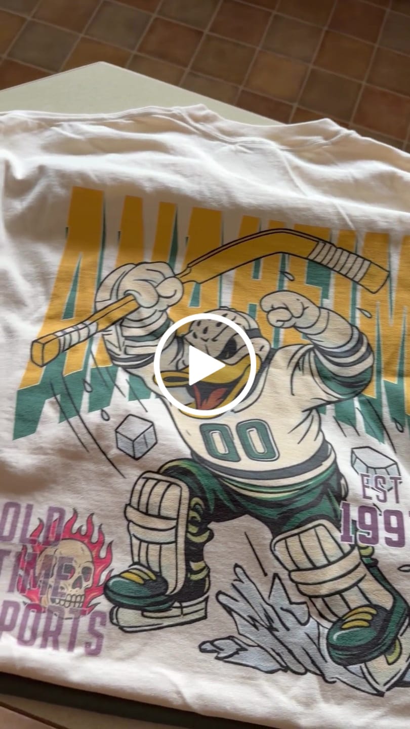 Customer video review of Mighty Anaheim Hockey T-Shirt