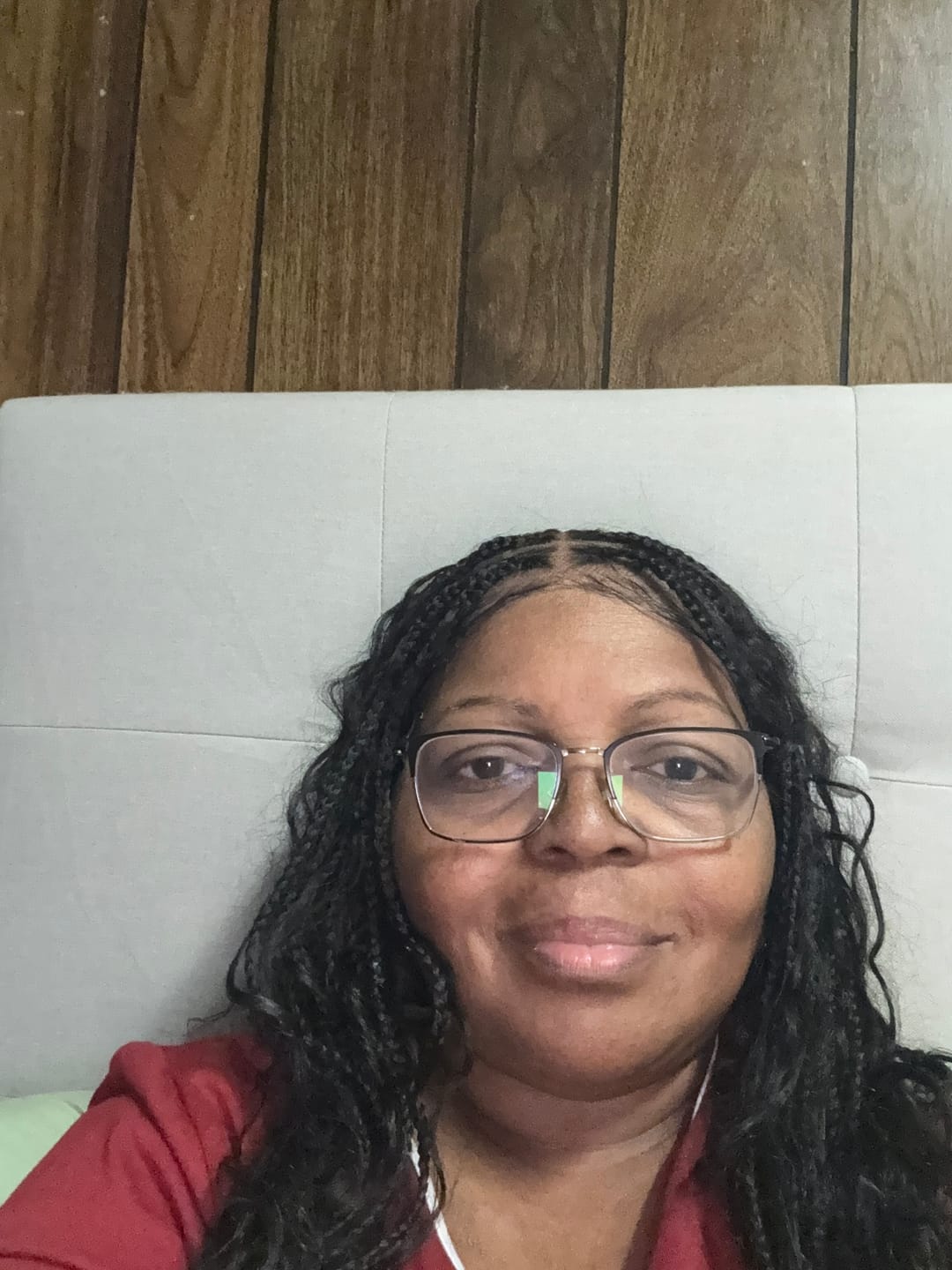 Customer photo review of Essential Choice: 16-36" Human Hair Boho Curls Hand Tied Swiss HD Full Lace Knotless Braided Wig