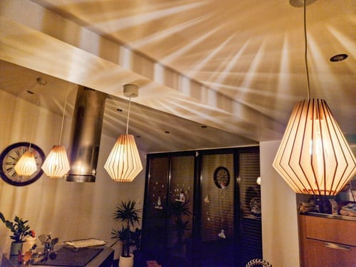 Customer photo review of Ambre teinté Chêne | Suspension