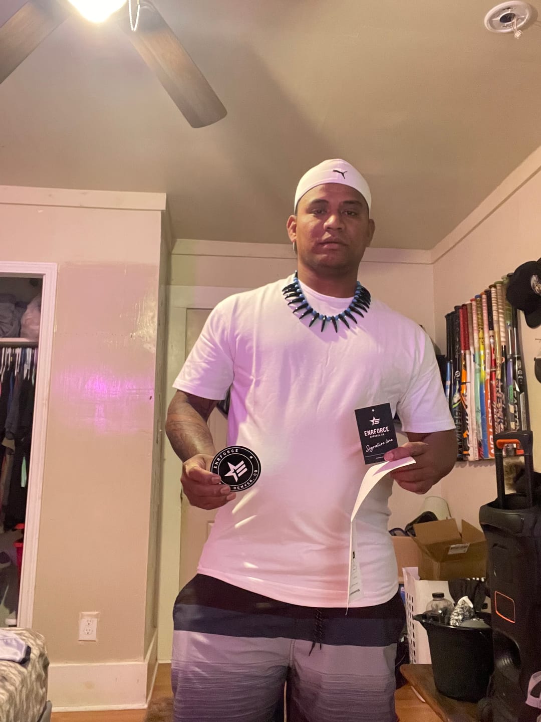Customer photo review of Signature Line - Drop Cut Shirts