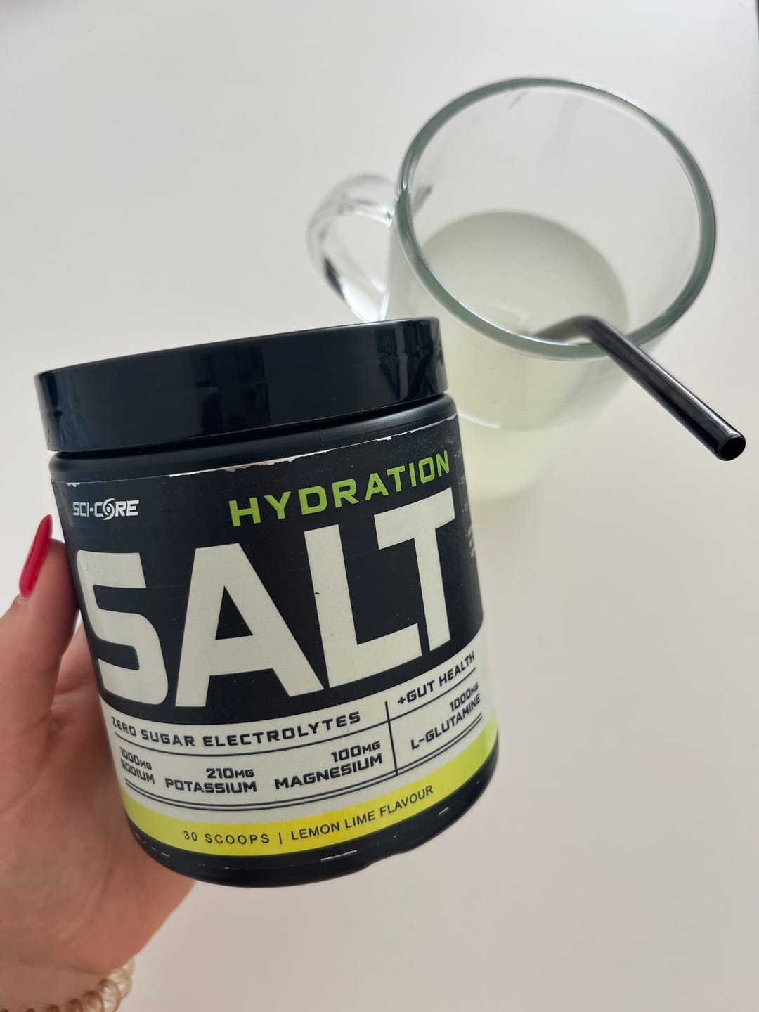 Customer photo review of HYDRATION SALT Lemon Lime 240g | 30 servings