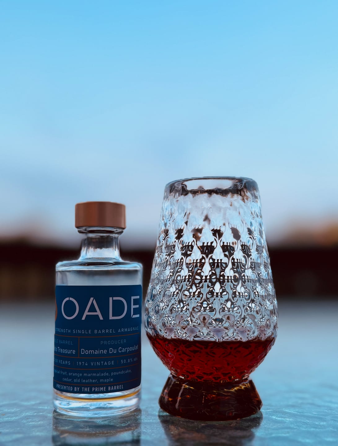 Customer photo review of Handblown Neat Pour Glass | Made in USA | Artisan Crystal (Lead-Free)