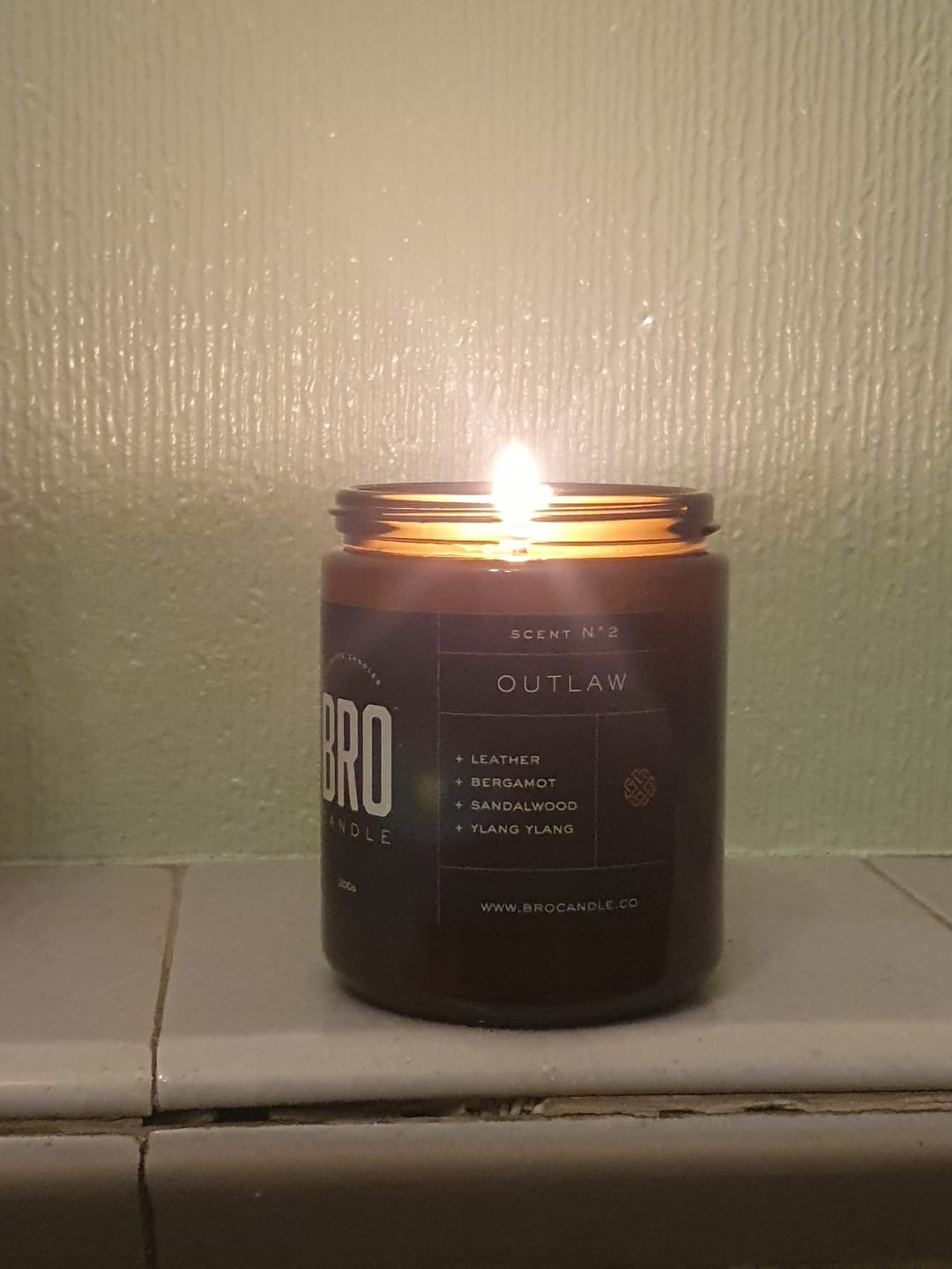Customer photo review of The Outlaw Candle
