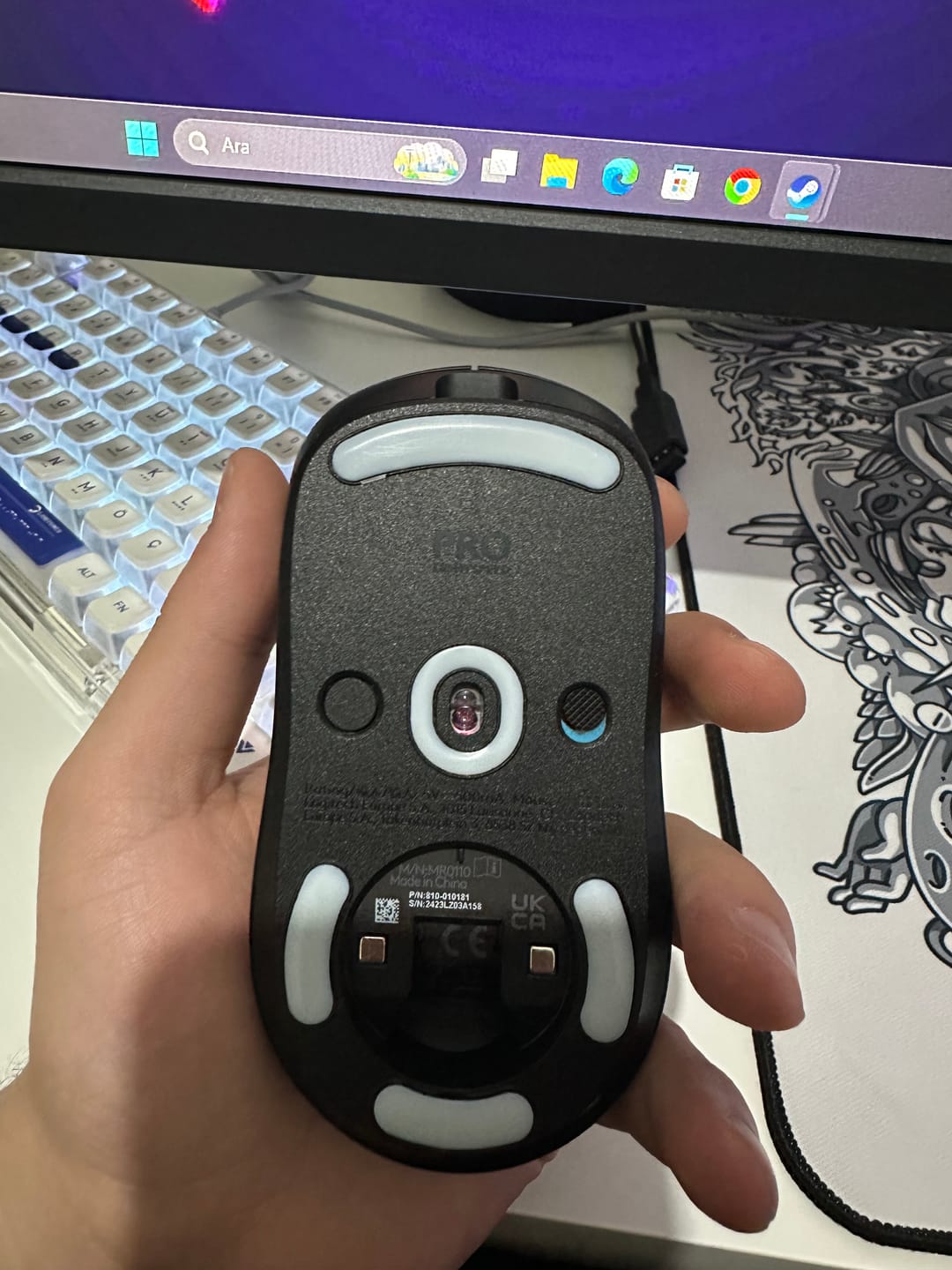 Customer photo review of Logitech G Pro Wireless için Hoverpad V3 Mouse Skate