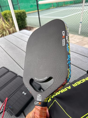 Customer photo review of Graffiti Edge Tape (3 pack) - Pickleball Paddle Edge Tape