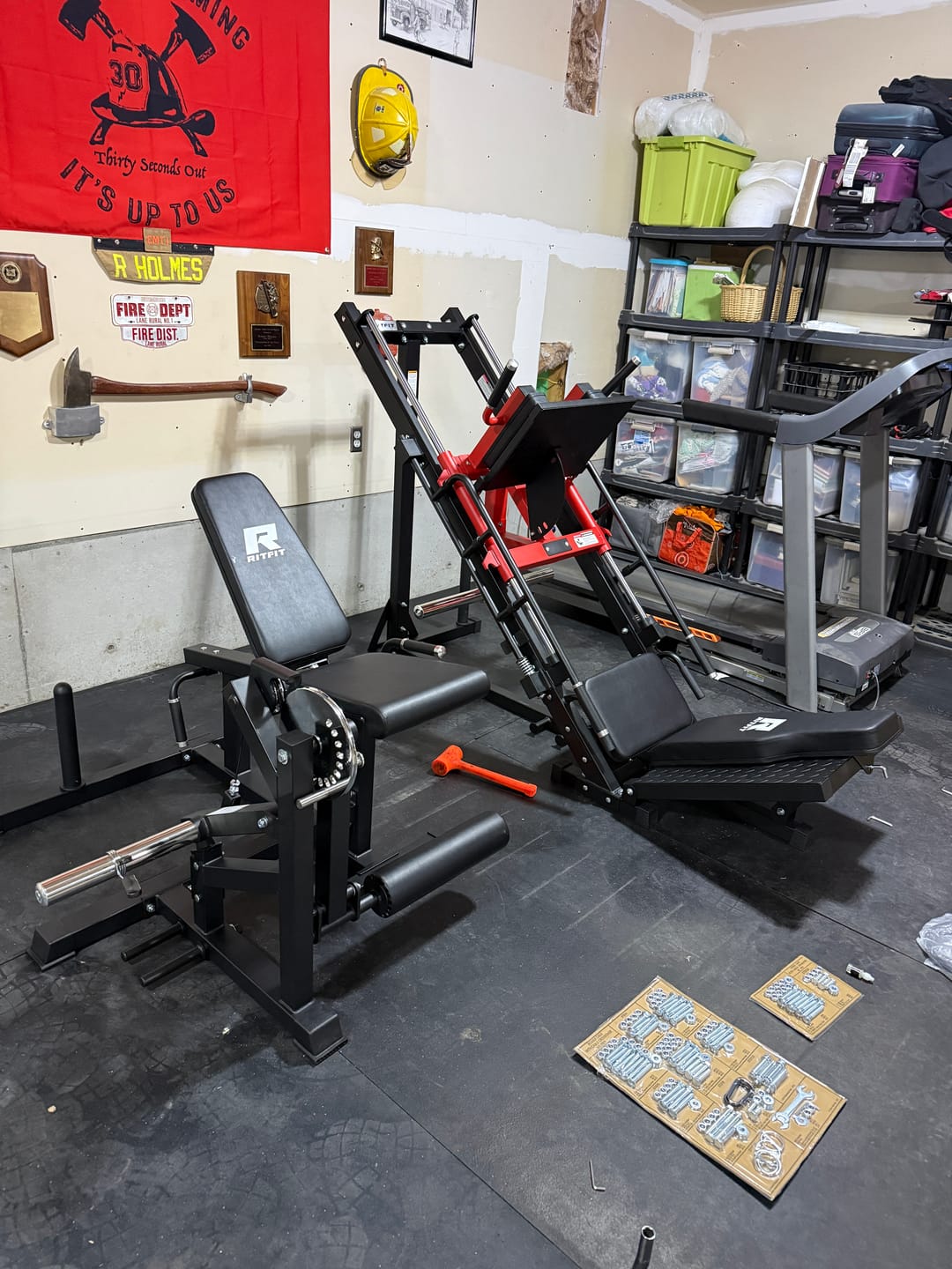 Customer photo review of RitFit BLP01 45 Degree 3-In-1 Leg Press Hack Squat and Calf Raise Machine