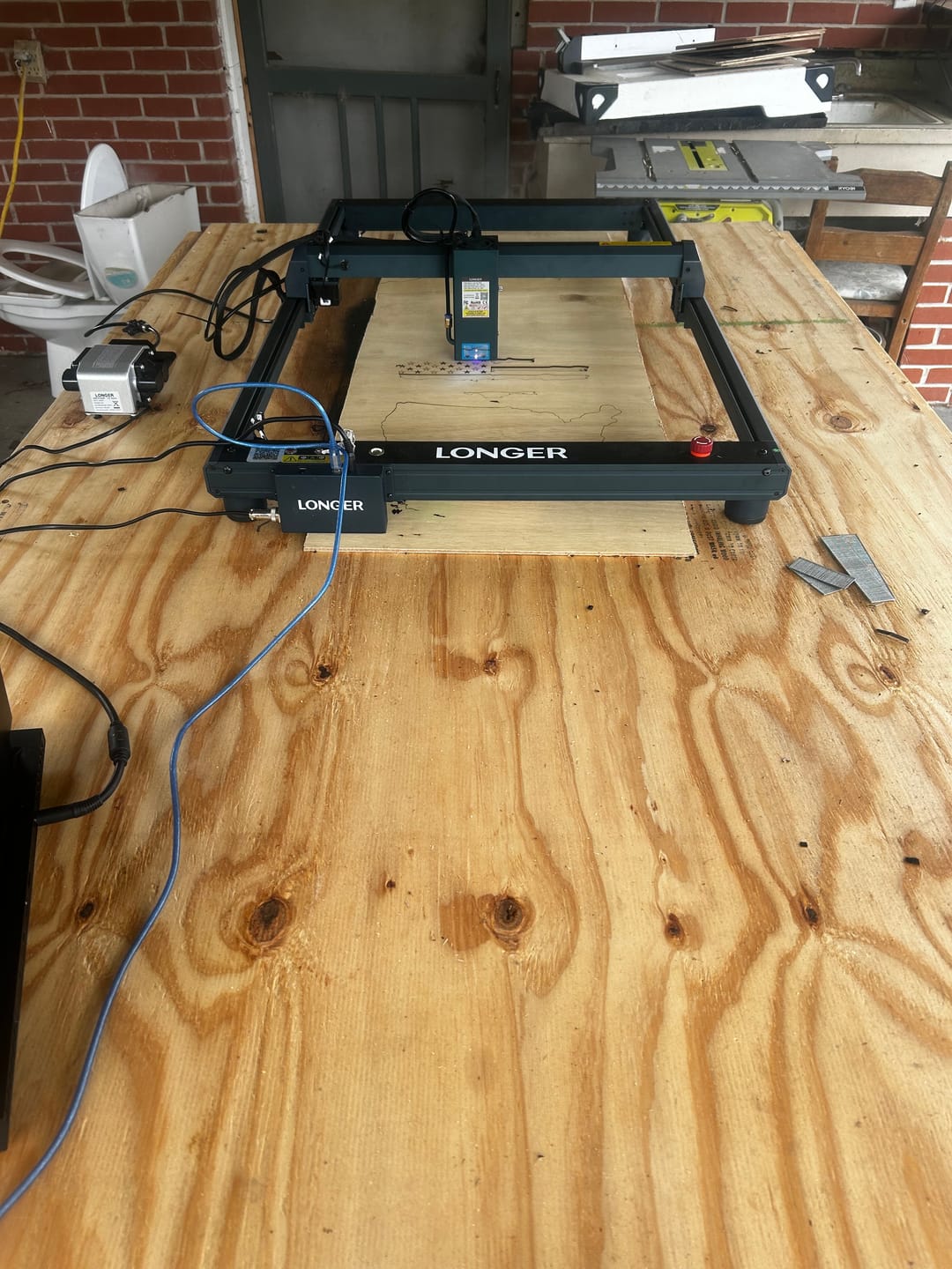 Customer photo review of Longer B1 30W/40W Laser Engraving Machine