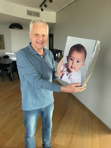 Customer photo review of יצירת פוסטר מתמגנט מתמונה
