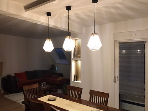 Customer photo review of Ambre teinté Chêne | Suspension