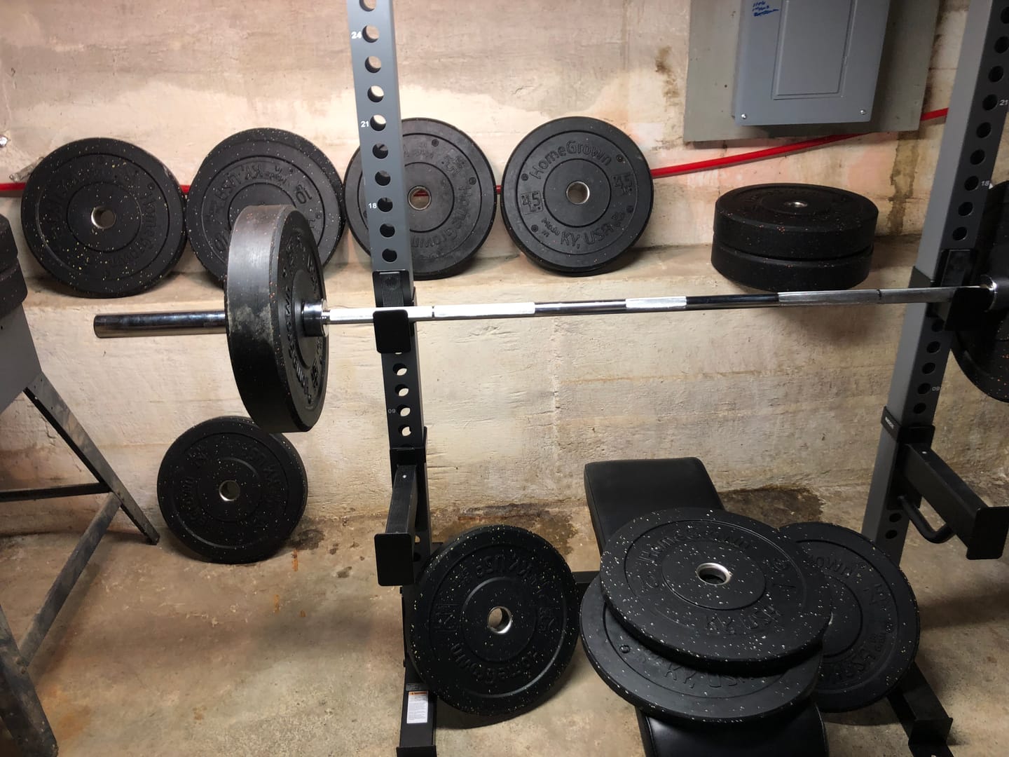 Customer photo review of URA-MAX COLORED Bumper Plate Sets
