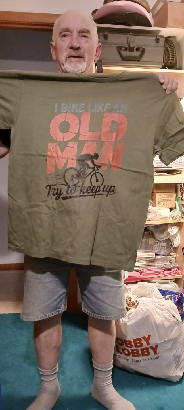 Customer photo review of Old Man T-Shirt