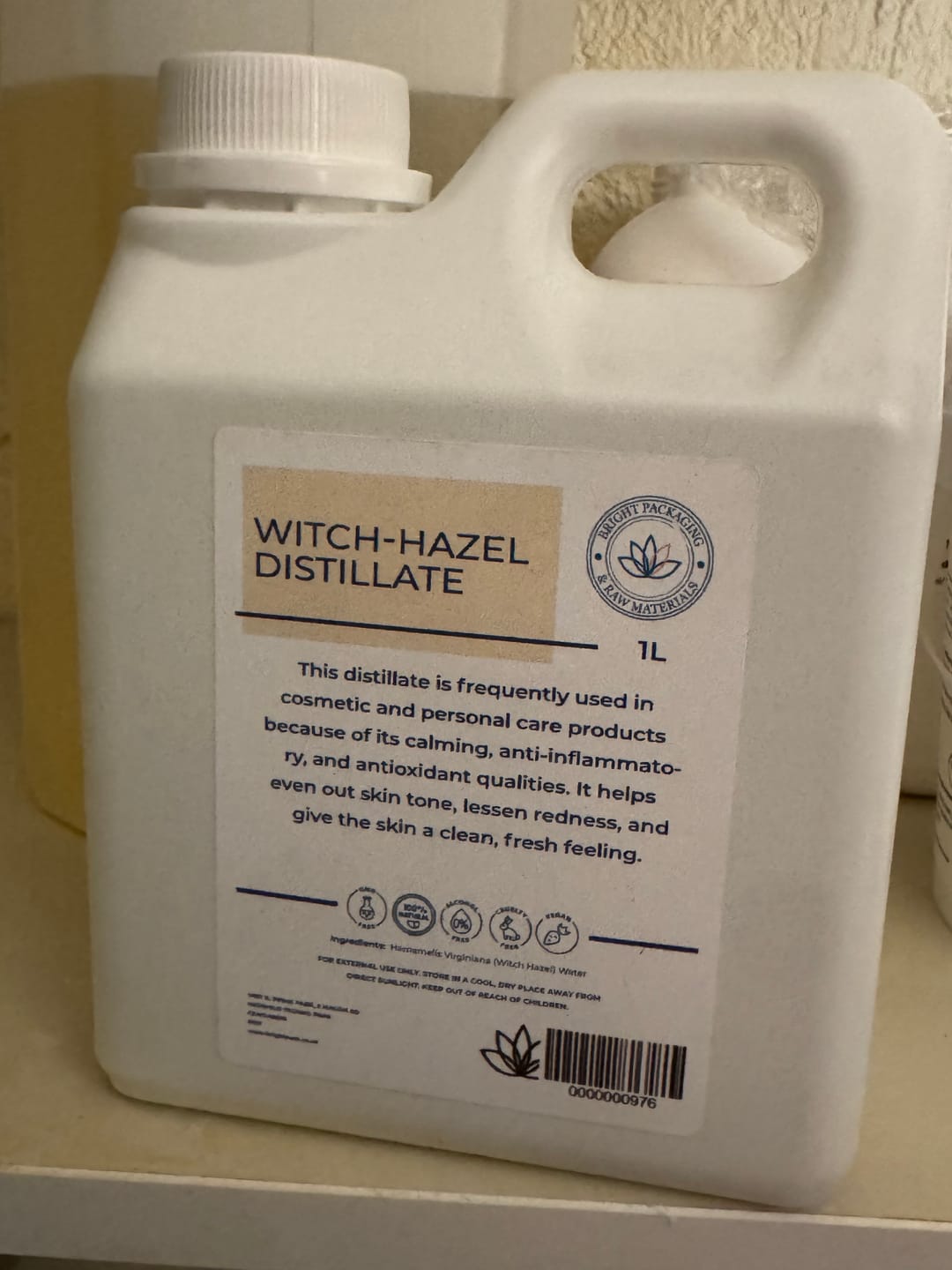 Customer photo review of Witch Hazel Distillate