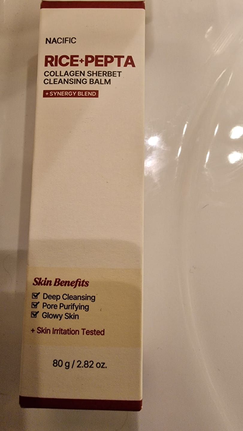Customer photo review of NACIFIC Rice Pepta Collagen Sherbet Cleansing Balm (80g) - Oljerens