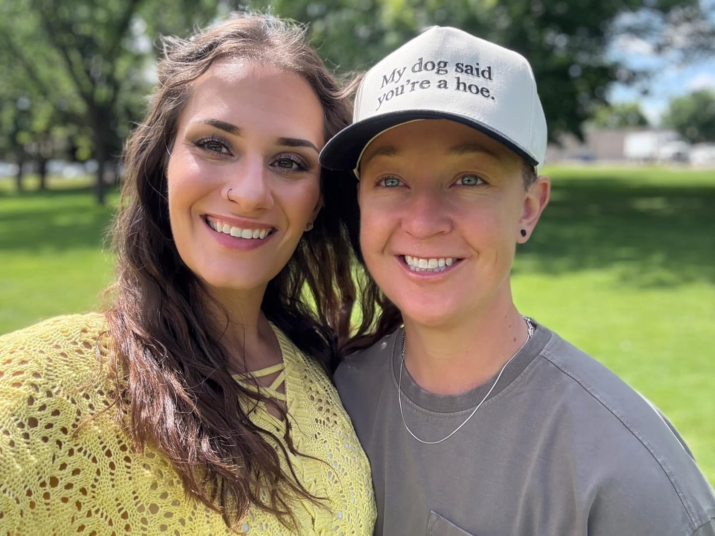 Customer photo review of Custom Embroidered Snapback Hat – Personalized Text or Logo Cap