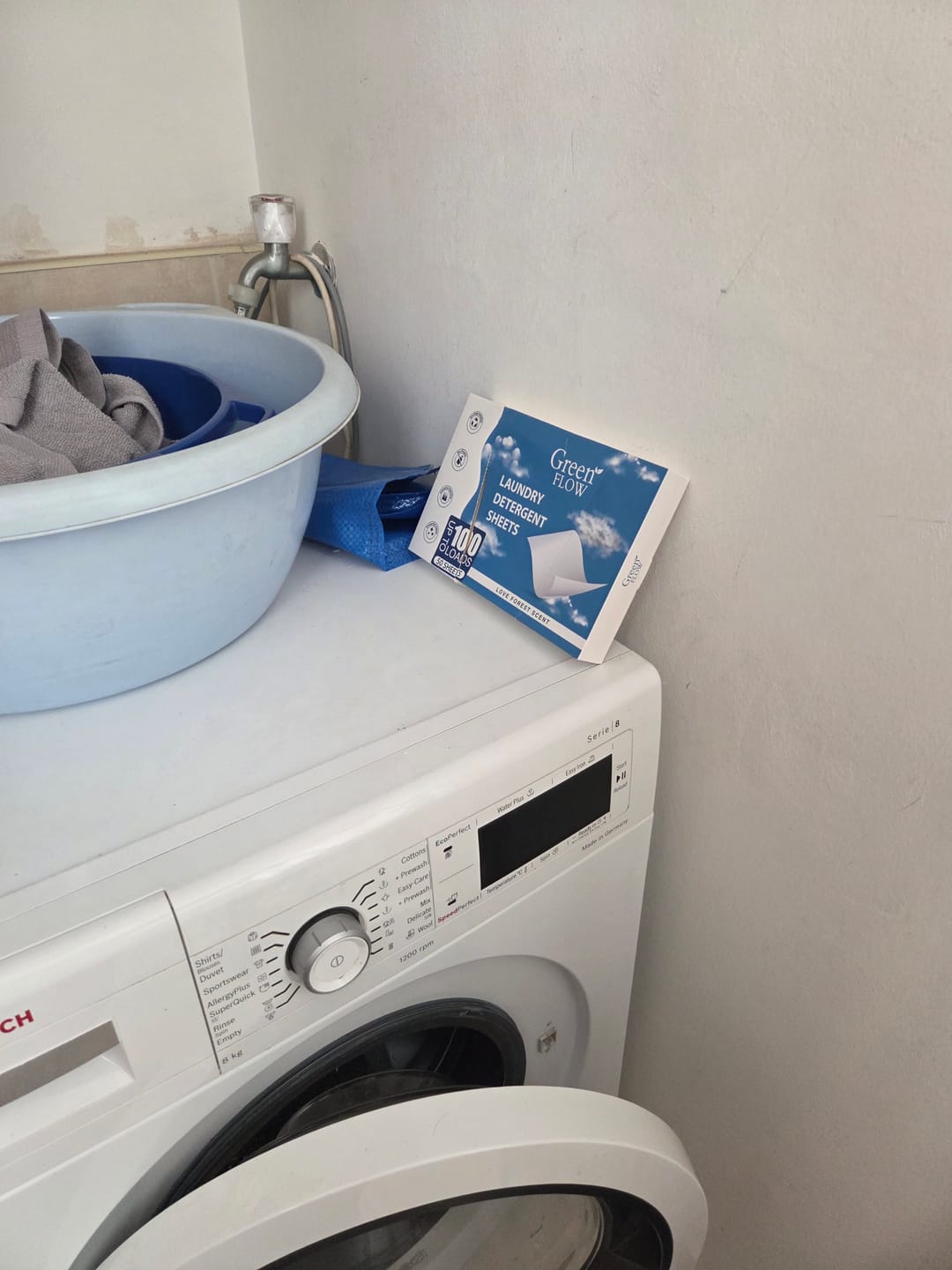 Customer photo review of דפי ניקוי כביסה